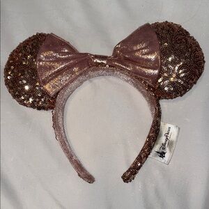 Disney Rose Gold Sequin Minnie Mouse Ears